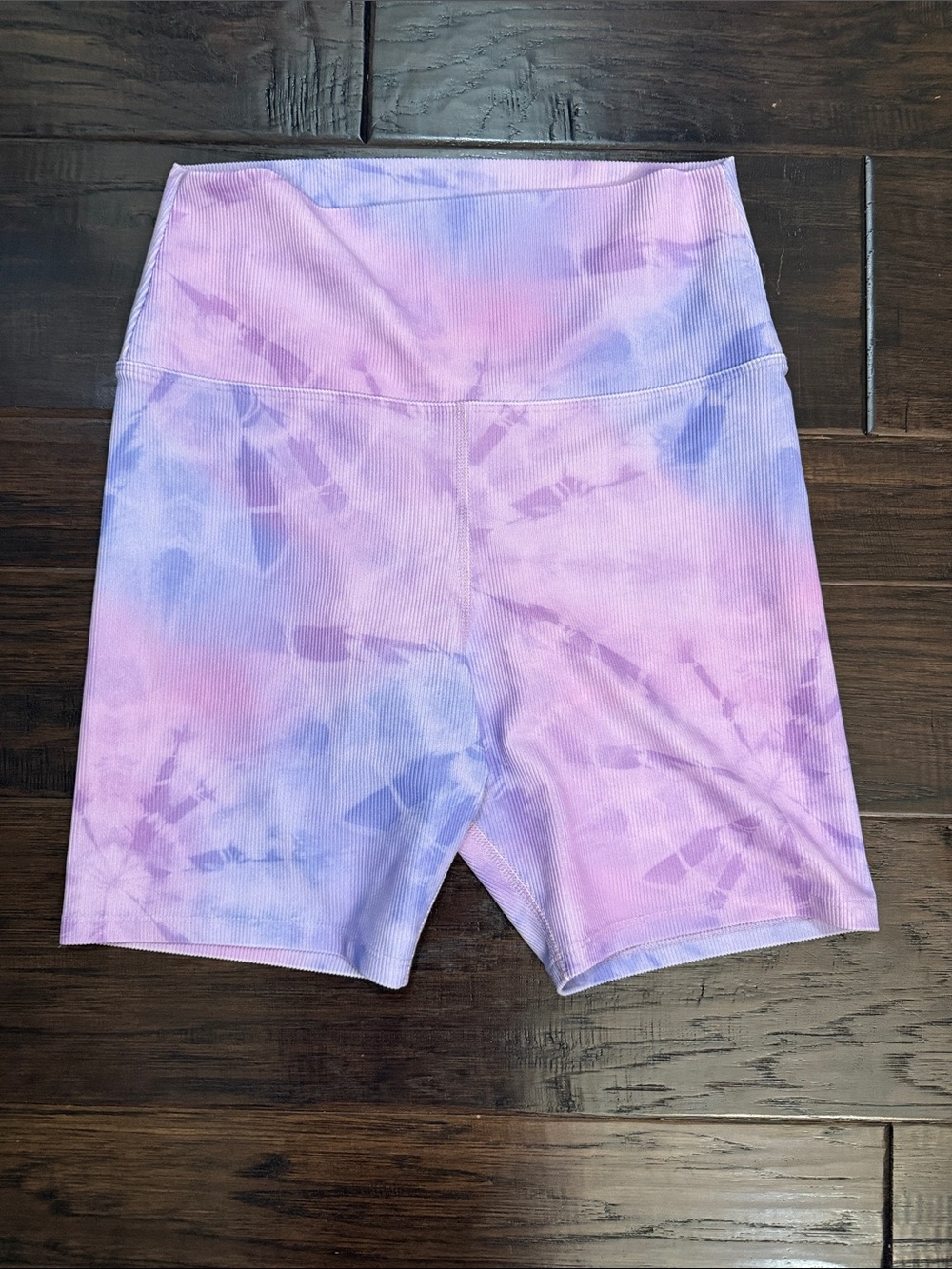 Beach Riot Tie Dye High Waisted Bike Shorts - Size L